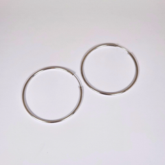 Aros Argollas Clásicas de Plata 925 – Diseño Delgado
