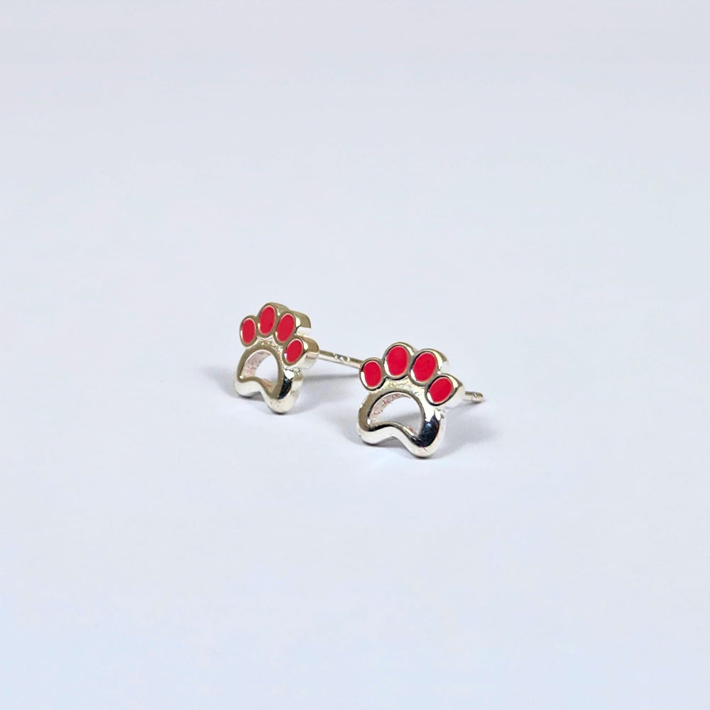 Pequeños Y Adorables Pendientes En Forma De Huella De Perro, De Plata 925, Elegantes Y De Estilo Casual, Adecuados Para Mujeres En Su Día A Día