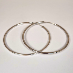 Aros Argollas Clásicas de Plata 925 – Diseño Delgado