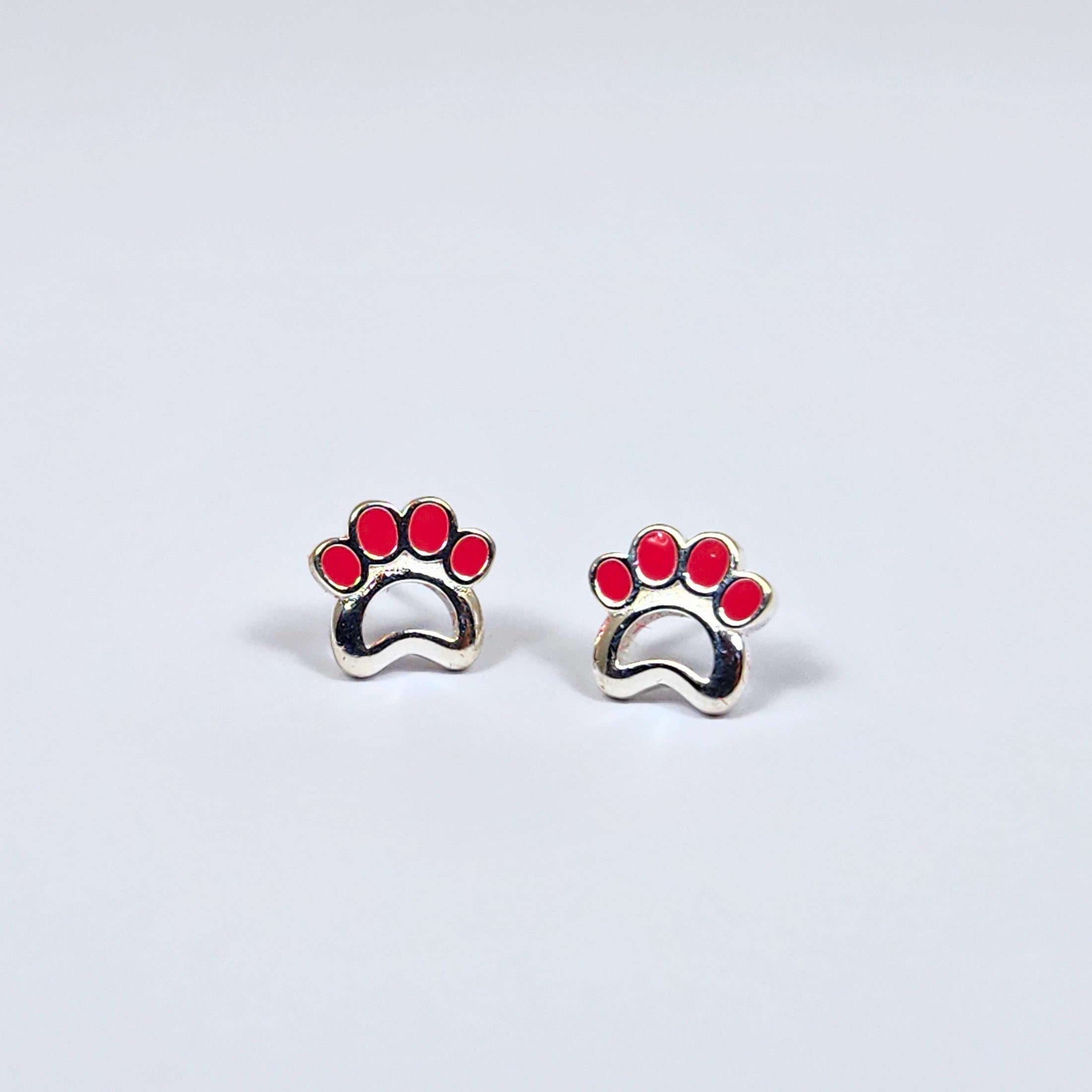 Pequeños Y Adorables Pendientes En Forma De Huella De Perro, De Plata 925, Elegantes Y De Estilo Casual, Adecuados Para Mujeres En Su Día A Día