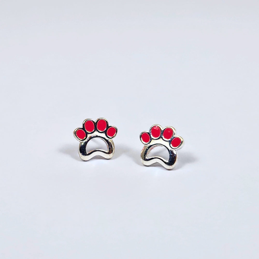 Pequeños Y Adorables Pendientes En Forma De Huella De Perro, De Plata 925, Elegantes Y De Estilo Casual, Adecuados Para Mujeres En Su Día A Día